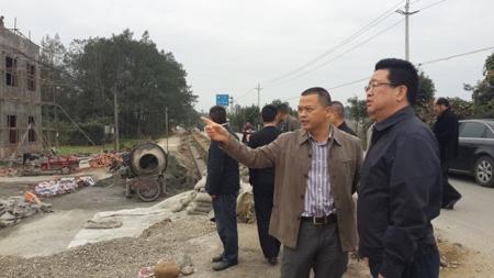 周道富视察三岔粮经复合型基地和新农村示范点