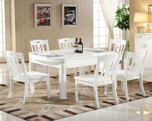 白色餐桌这样搭配 简洁大方提升视觉效果