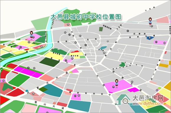 2022年大邑小升初划片范围出炉 县城初中共3所