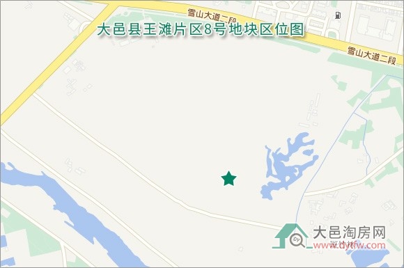 大邑县城王滩8号地块上市 起拍价297.71万/亩