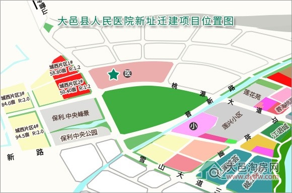 大邑县城两所医院2025年3月施工进度