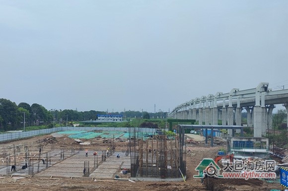 大邑新客运站2025年4月建设进度