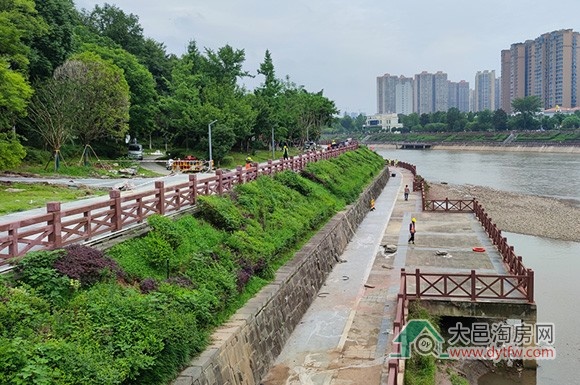 大邑斜江河体育公园桃源西区侧2025年7月建设动态