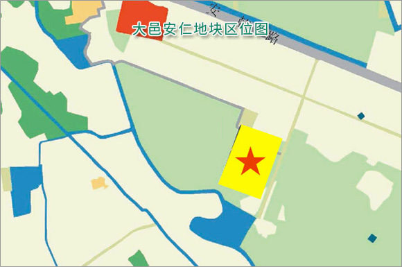 大邑县安仁镇科研地块今日以底价40万/亩成交