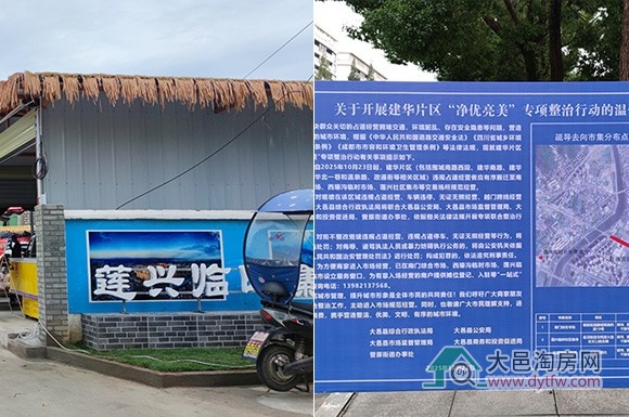 大邑锦祥路侧将新建社区集市